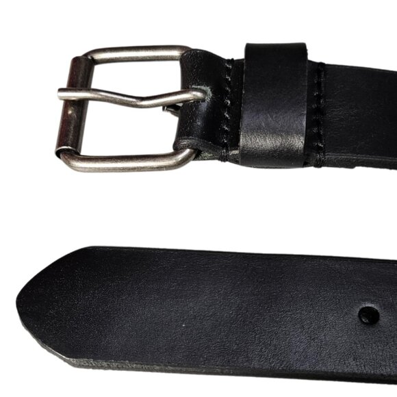 Men's Full Grain American 100% Steer Hide Leather Black Belt 1 1/2" width, USA - Picture 8 of 8